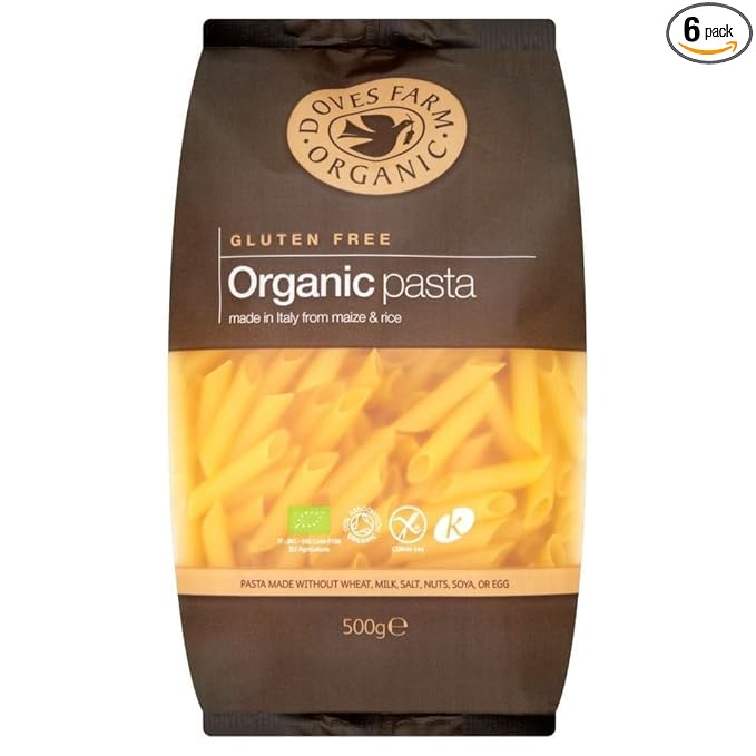 Doves Farm Gluten Free Organic Penne Pasta (500g) - Pack of 6
