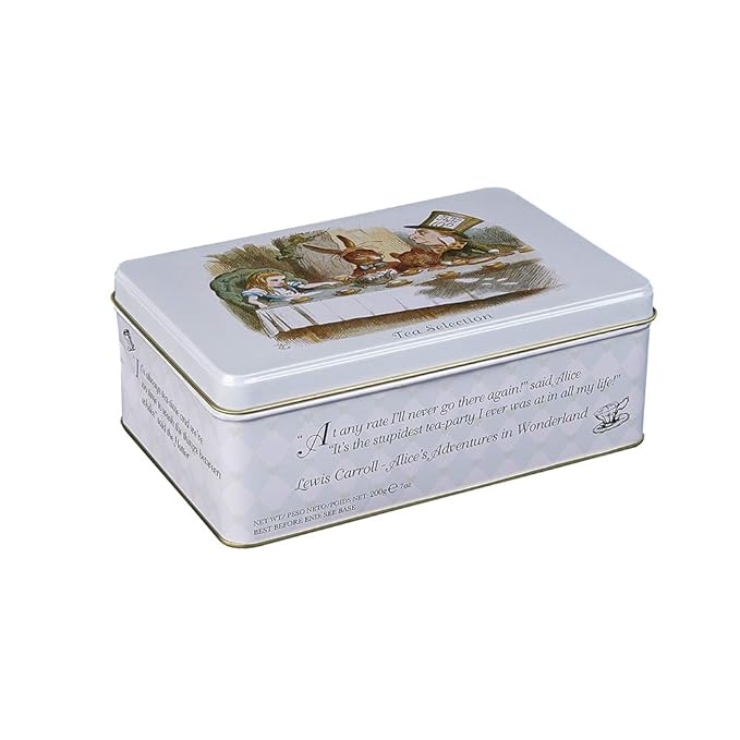 Alice In Wonderland Tea Tin with 100 English Teabag Selection