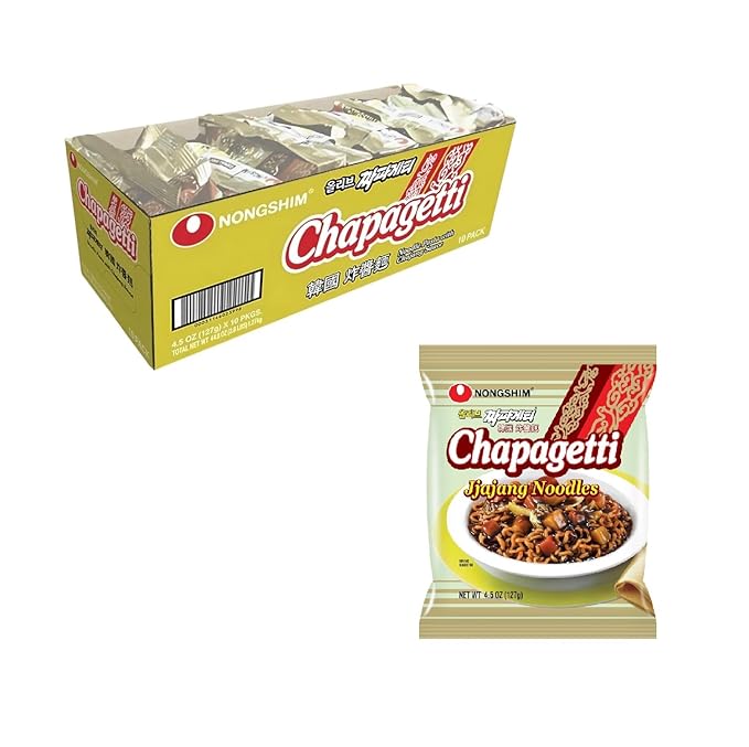 Nongshim Chapagetti Chajang Noodle 4.5 Ounce (Pack of 10)