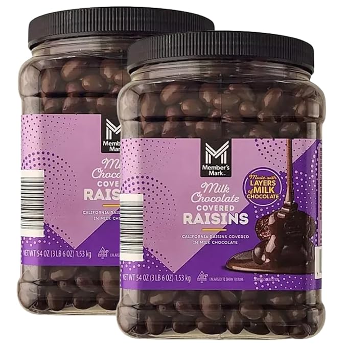 Milk Chocolate Covered Raisins 54 oz (2 Pack)