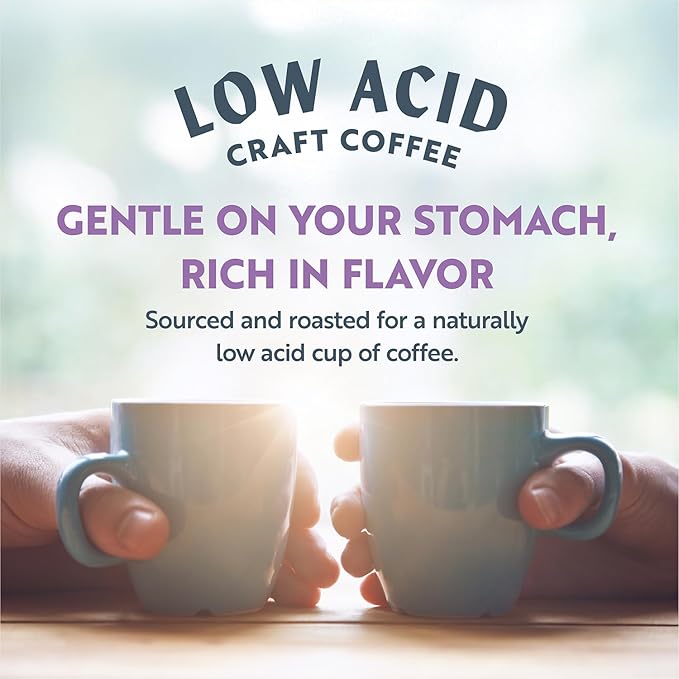 Clean Coffee Co. - Low Acid Medium Roast Tested for Molds and Toxins Costa Rica Blend Notes of Milk Chocolate Roasted Nuts Toasted Malt (Ground 12 oz Bag)