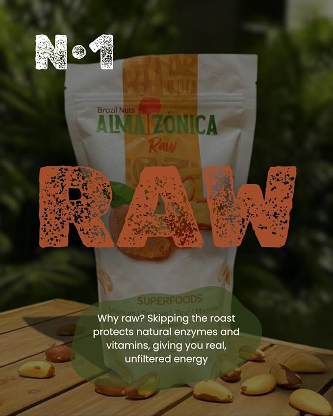 Raw Brazil Nuts 1 lb (16 oz) – Wild Harvested Unsalted Whole High Selenium Non-GMO Single-Origin Bolivia Gluten-Free Kosher Resealable Bag | ALMAZÓNICA