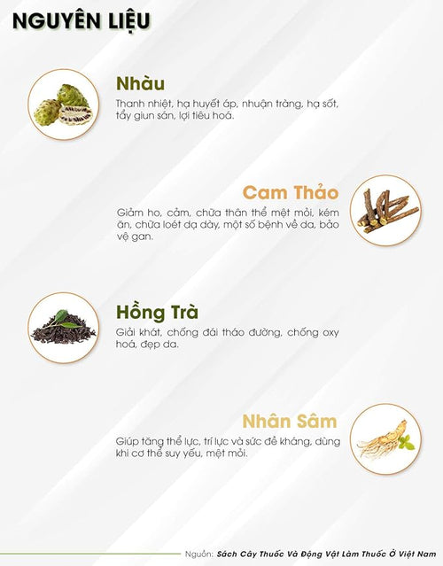 02Boxes (25 Teabags/box x 2g) - Noni Tea Tea Hung Phat - Tra Trai Nhau Hung Phat