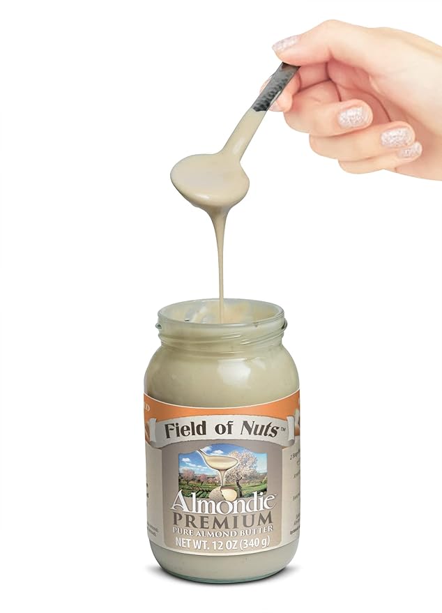 Almondie Almond Butter/Almond Milk Concentrate – Made from 100% peeled pure and raw almonds without any additives sugar or salt