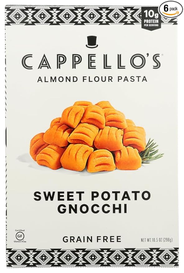 Cappellos Grain Free Sweet Potato Gnocchi 10.5 Ounce -- 6 per case.