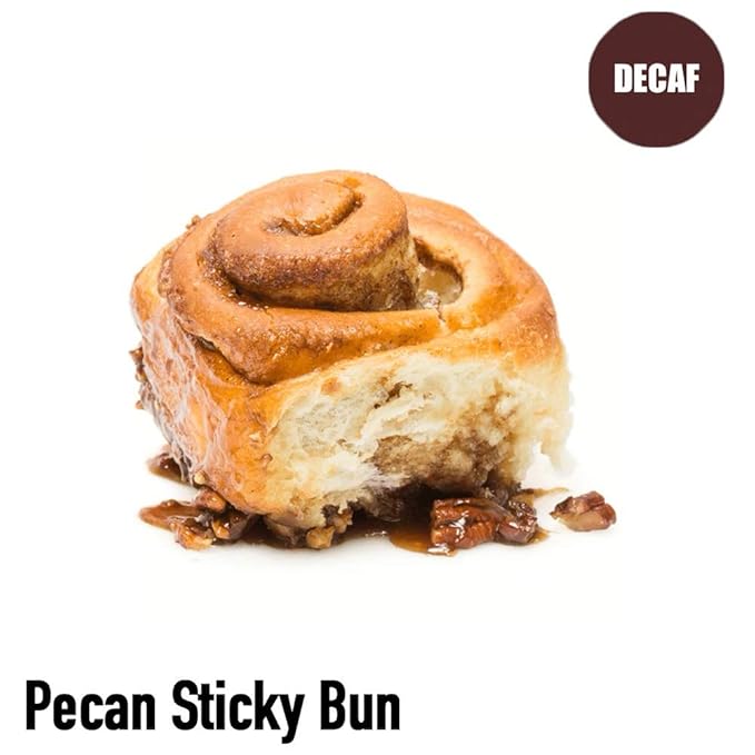 Pecan Sticky Bun Flavored Decaf Coffee Ground Fresh Roasted 16-ounce