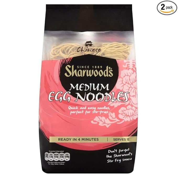 Sharwood's Medium Egg Noodles (2x375g) - Pack of 2
