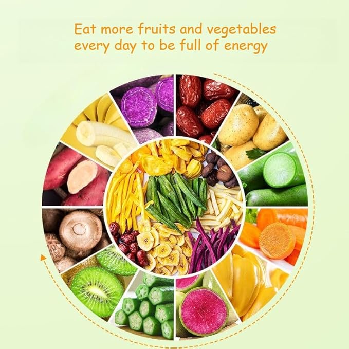 12 kinds of mixed freeze-dried fruit and vegetable Chips mixed fruit and vegetable crisp 500g dried okra mushroom Dim sum dessert nutritious ready meals substitute food leisure snacks (1 can)