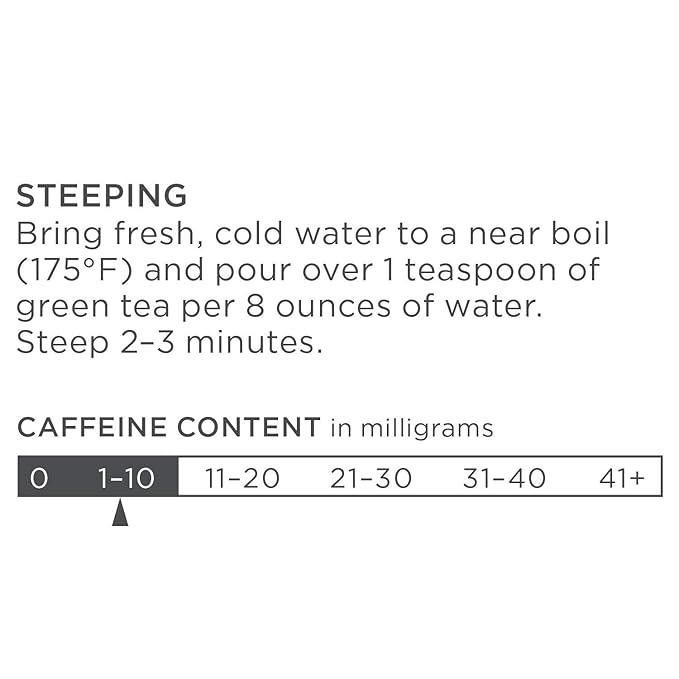 Tea Forte Defense Premium Loose Leaf Caffeinated Green Tea Blend Canister Makes 35-50 Cups
