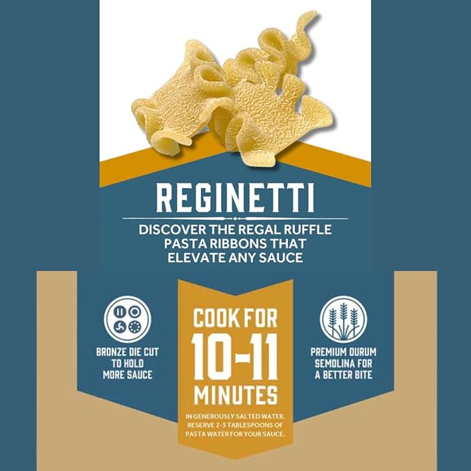 Sfoglini Organic Durum Semolina Reginetti Pasta (4-Pack 12oz Each)