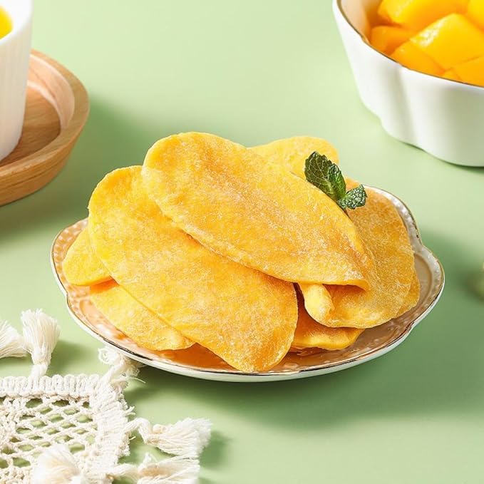 Premium Mango Dried Fruit 400g (80g x 5 Packs) Natural Sweet &amp Chewy No Artificial Additives Gluten-Free Snacking for Baking &amp Travel