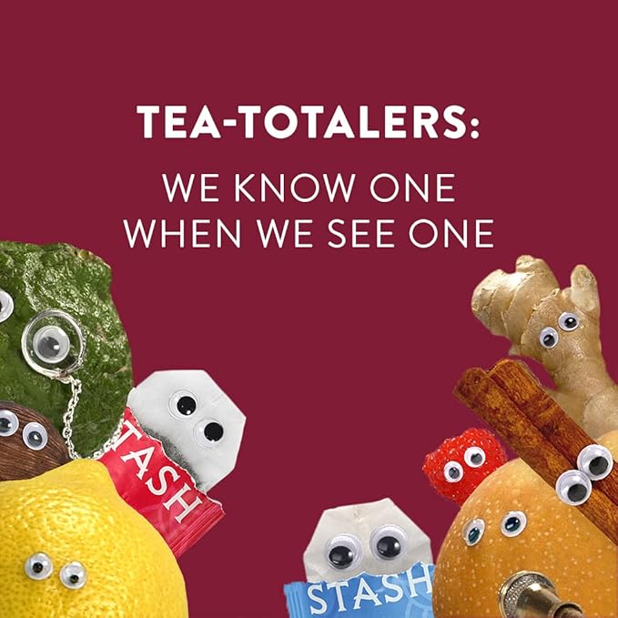 Stash Tea Strawberry Pomegranate Red Tea 18 Count Tea Bags in Foil (Pack of 6)