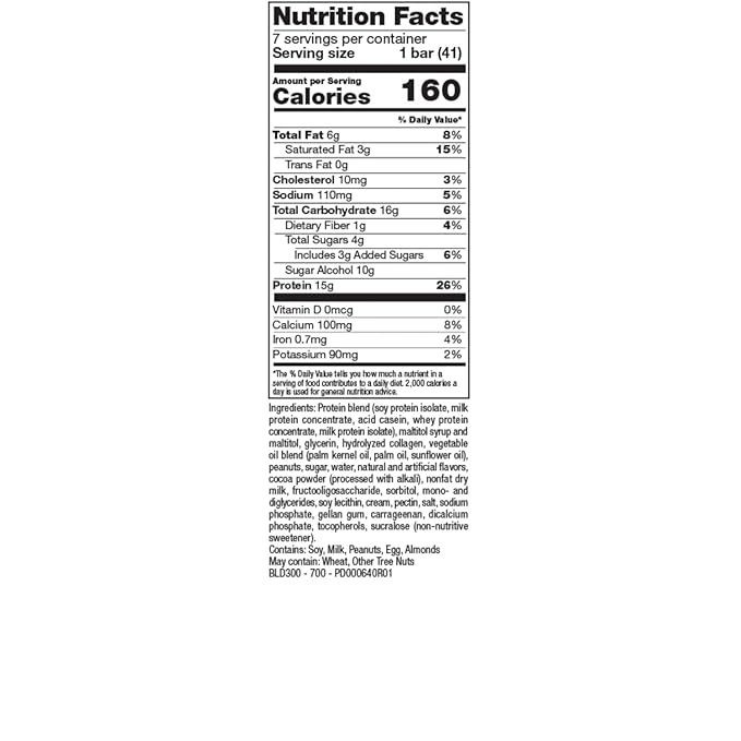 PROTIFIT - Low Calorie Caramel Nut Protein Bar 3 Pack High Protein 15g Protein Low Carb Low Sugar Ideal Protein Compatible 7 Servings Per Box (3 Pack)