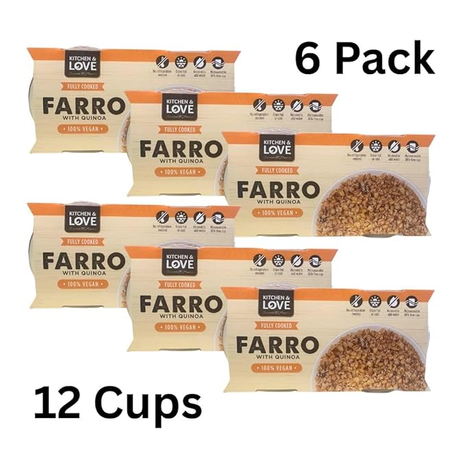 Kitchen &amp Love Cooked Farro Cups