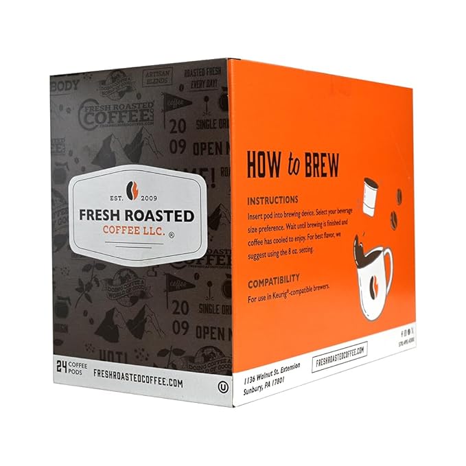 Fresh Roasted Coffee Costa Rica Tarrazu Medium Roast 72 Pods for K Cup Brewers