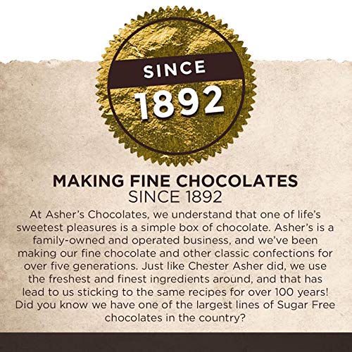 Asher's Chocolates Sugar Free Bars Small Batches of Kosher Candy Family Owned Since 1892 Keto Chocolate (12 Bars Milk Chocolate)