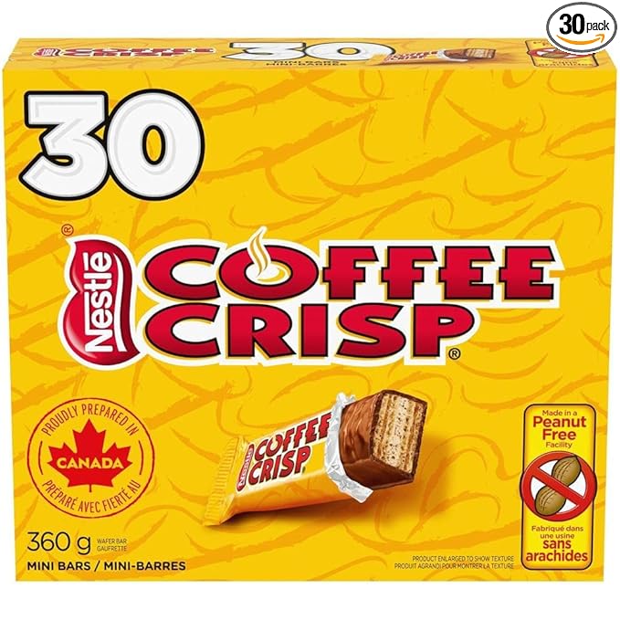Nestle Coffin Crisp Coffee Crisp 30x12g Snack Size Bars - Imported From Canada - SET 2