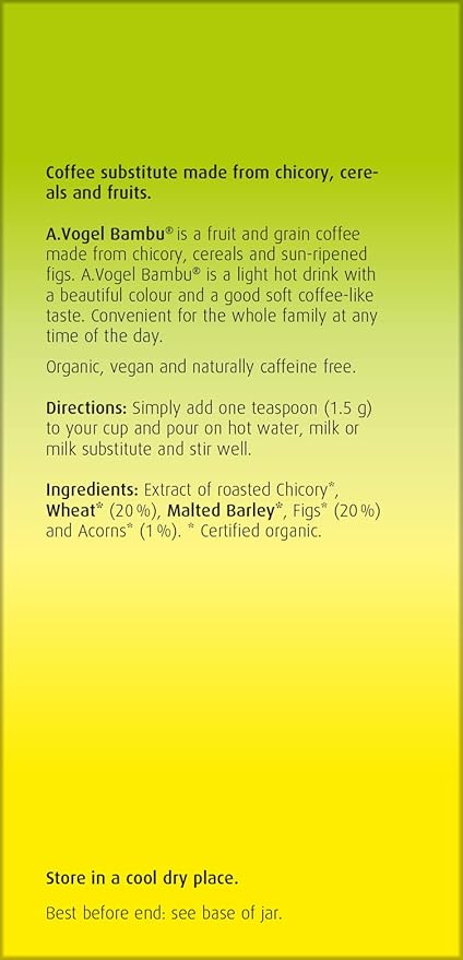 Bioforce Organic Bambu Instant Coffee Jar 200 g