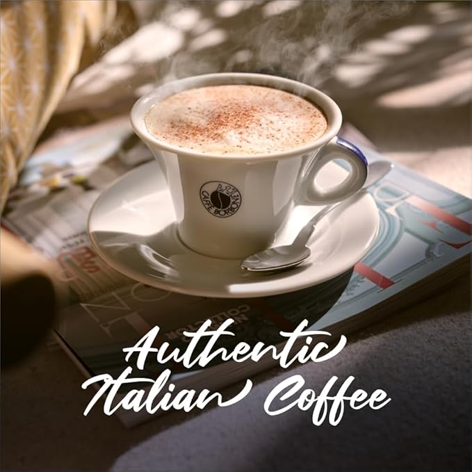 Caffè Borbone Whole Bean Coffee Crema Classica Medium Roast Arabica and Robusta Blend - Roasted and Freshly Packaged in Italy - 2.2 Pound Bag (pack of 6)