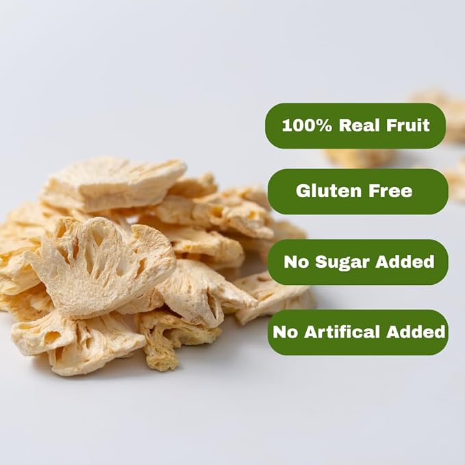 Juju-Oops Freeze-Dried Pineapple Individual Pack | 100% All Natural Crunchy &amp Healthy | Family Party Size Snack for Kids &amp Adults | Non-GMO No Sugar &amp Additives Added Vegan Gluten free
