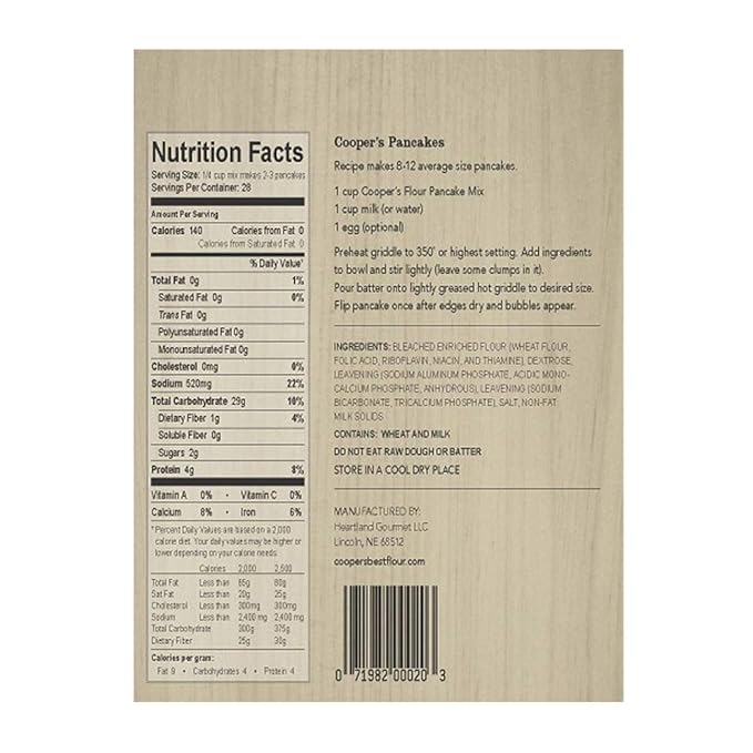 Cooper's Best Buttermilk Pancake and Waffle Mix | Based on Original 1876 Recipe | Made in USA | 28 Servings per Bag | 2.5 lb Bag | Pack of 2 | CB1005
