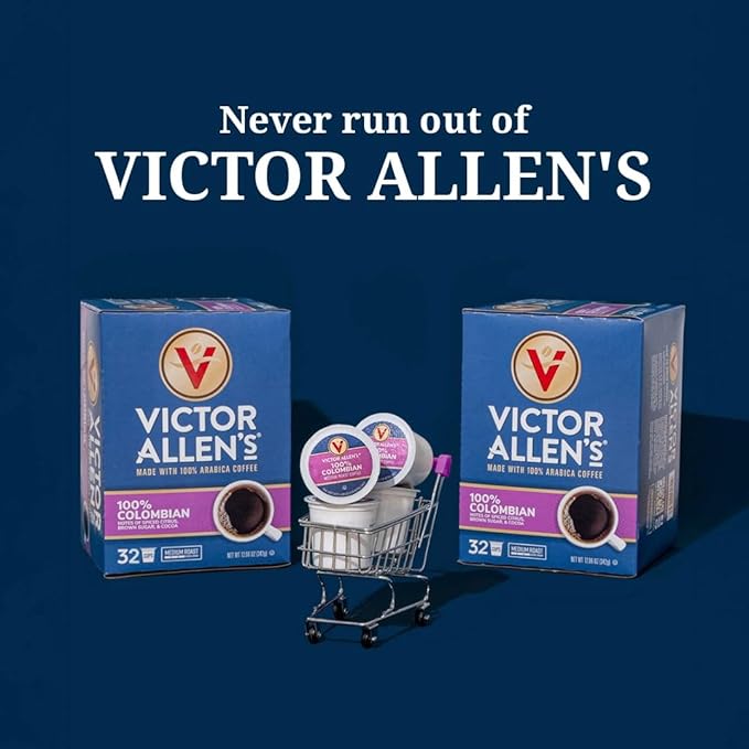 Victor Allen's Coffee Organic Peruvian Medium Roast 42 Count Single Serve Coffee Pods for Keurig K-Cup Brewers