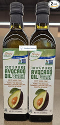 Generic Simply Nature NON-GMO 100% Pure Avocado Oil Expeller Pressed 17fl oz 500ml (Two Bottles)