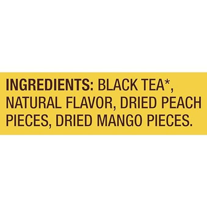 Lipton Black Tea Peach Mango Pyramid Tea Bags Flavored Teabags for a Refreshing Cup of Tea 80 Total Tea Bags (20ct - Pack of 4)