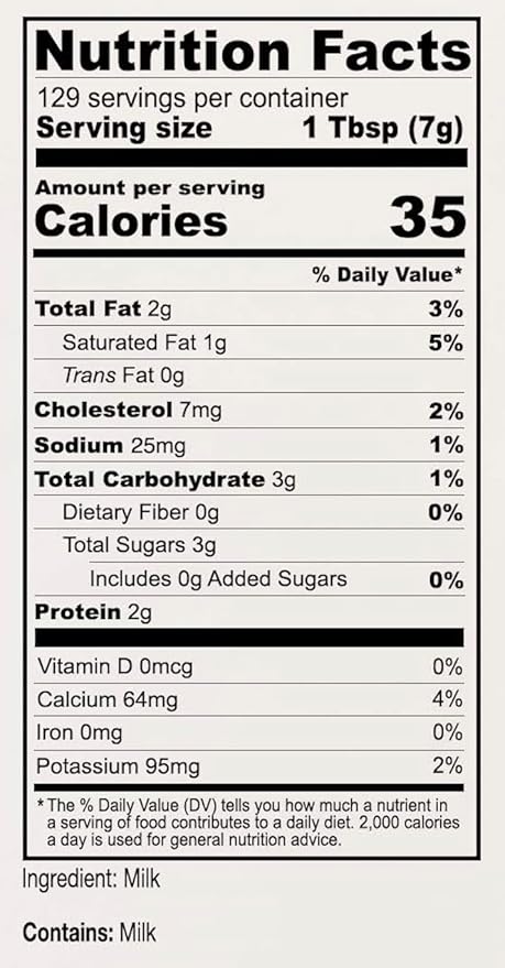 Anthony's Whole Milk Powder 2 lb Gluten Free Non GMO Made in USA (Pack of 2)