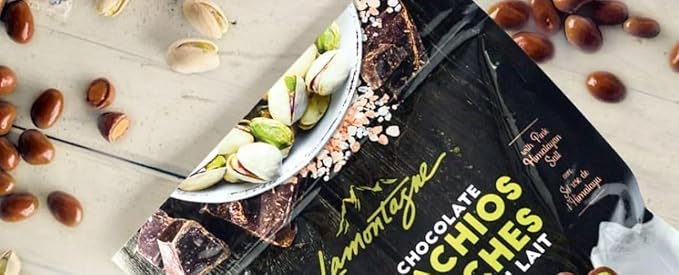 Milk Chocolate Covered Sea Salt Pistachios with Pink Himalayan Salt 17.68oz
