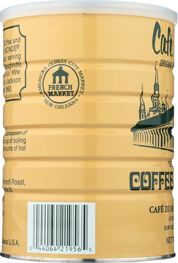 Cafe Du Monde Chicory Decaffeinated Coffee Net Wt. 13 oz (2 Pack)