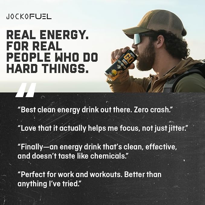 Jocko GO Energy Drink (Afterburner Orange) - Keto Vitamin B12 Vitamin B6 Electrolytes L Theanine Magnesium- Energy Boost Sugar Free Nootropic Monk Fruit Blend - 12 Pack