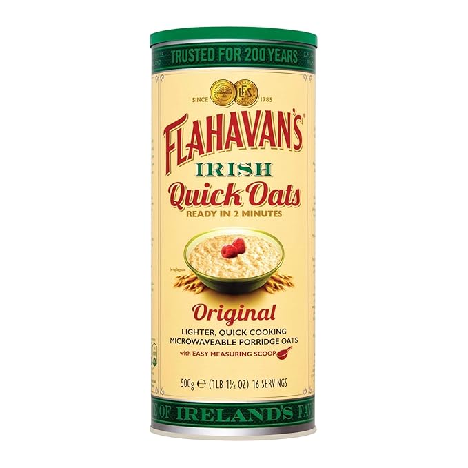 Flahavan's Microwaveable Quick Oats Ireland Pack of 2 500 g