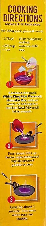 White King UBE Hotcake Mix - 400g - 5 Boxes