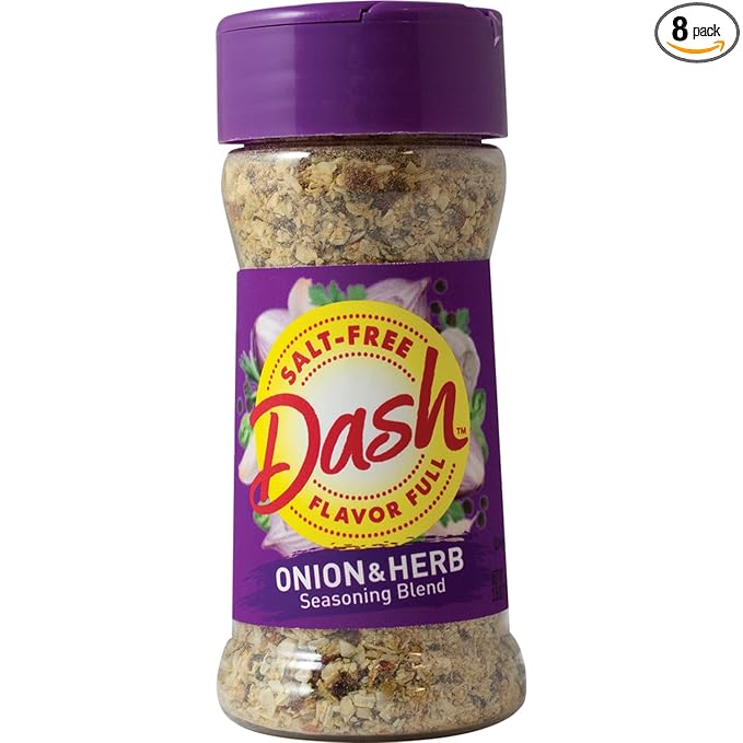 Dash Salt-Free Seasoning Blend Onion &amp Herb 2.5 Ounce (Pack of 8)