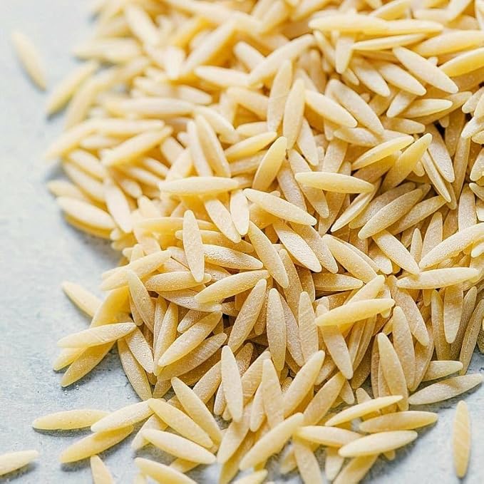 Orzo Pasta Noodles | 100% Durum Semolina Flour | Made in America | by Dasher's Spice &amp Beans | 5 lb.