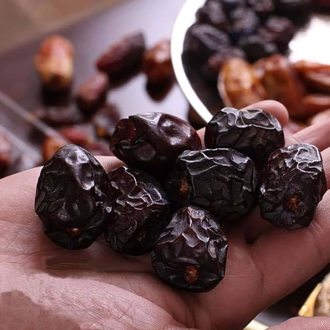 Premium Ajwa Dates - 2.2 lb | Gluten-Free Non-GMO | Authentic Madina Saudi Arabia Dates | Naturally Sweet No Added Sugar | Perfect for Snacking Baking and Cooking