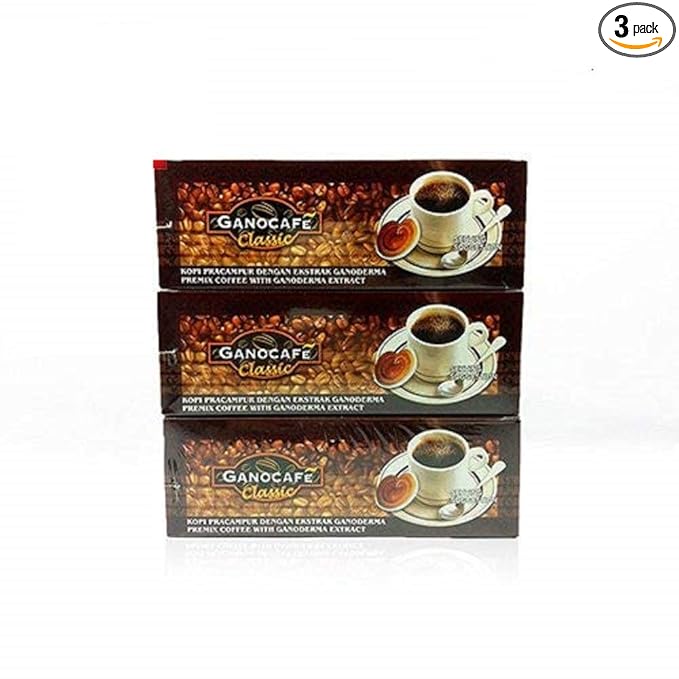 Generic TOTALLYAWESOME Gano Excel Ganocafe Gano Cafe Classic With Ganoderma Extract Black Coffee 30 Sachets (3 Box)