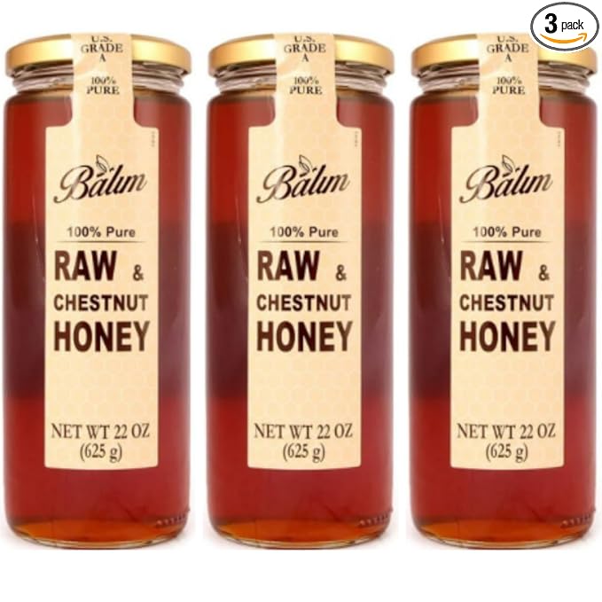 Balim Chestnut Honey 625 Gram [ 22 oz ] x 3 Pieces