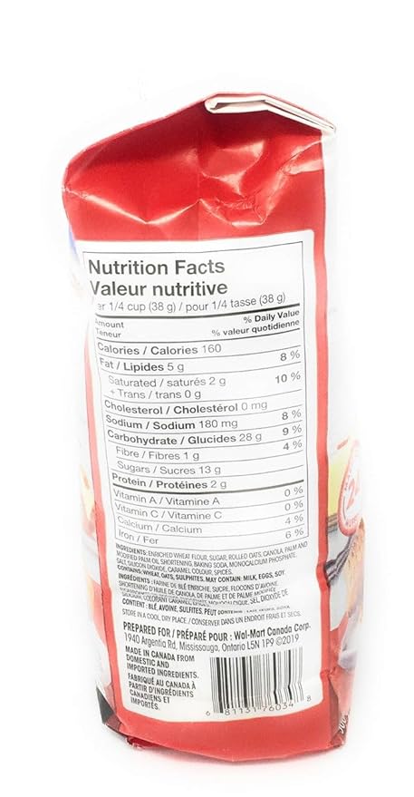 Great Value Oatmeal Muffin Mix - 900g/2 lbs. {Imported from Canada}