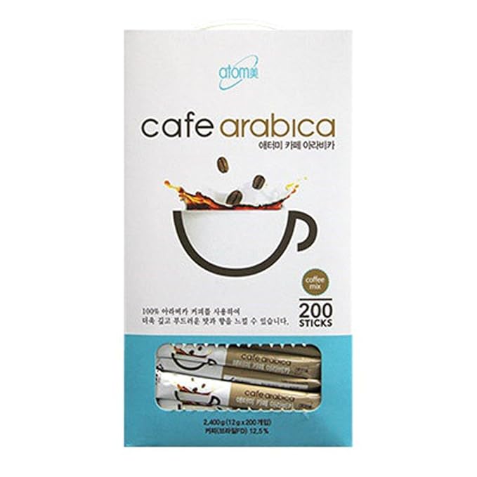 Atomy 200 Sticks Cafe Arabica Instant coffee mix Arabica Coffee &amp Natural Casein