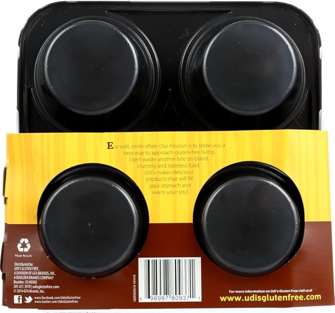 Udi's Gluten Free Double Chocolate Muffins (1 Case)