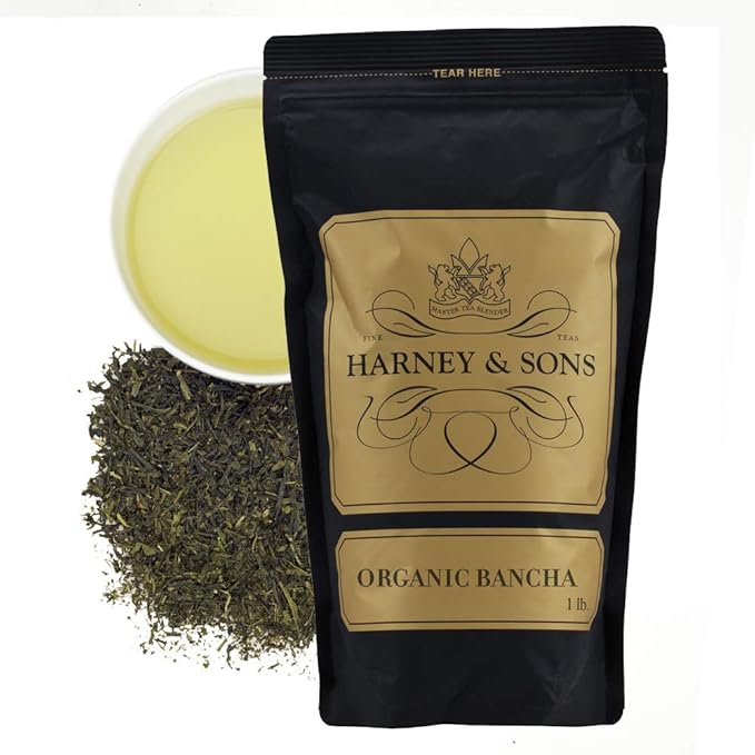 Harney &amp Sons Organic Bancha Green Tea Loose leaf tea by the pound 16 ounce