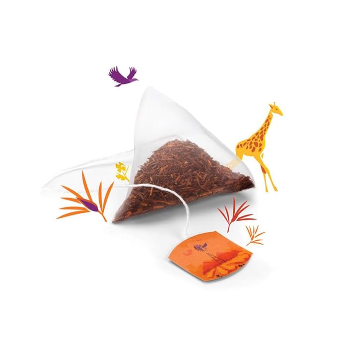 Twinings Discovery Collection Golden Caramel Rooibos 30 Large Leaf Pyramid Tea Bags