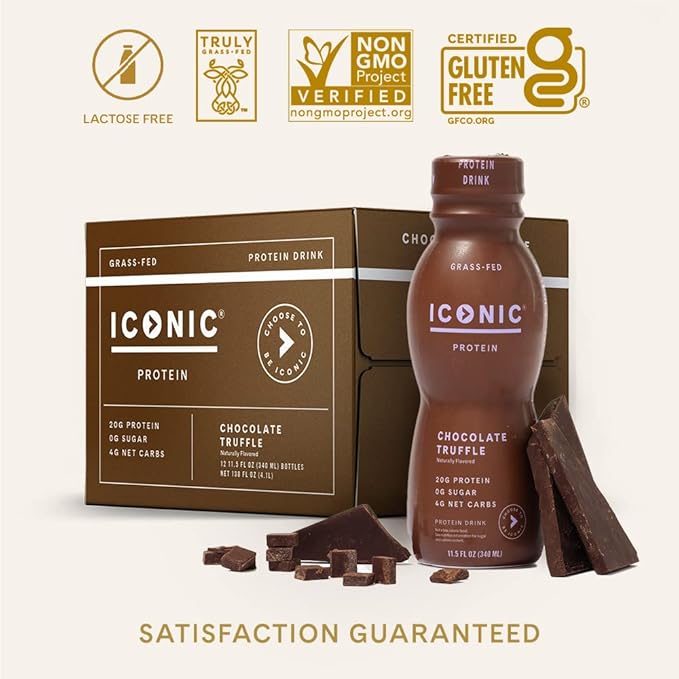 ICONIC Chocolate Truffle Bundle Sugar Free Protein Powder and Low Carb Protein Shakes