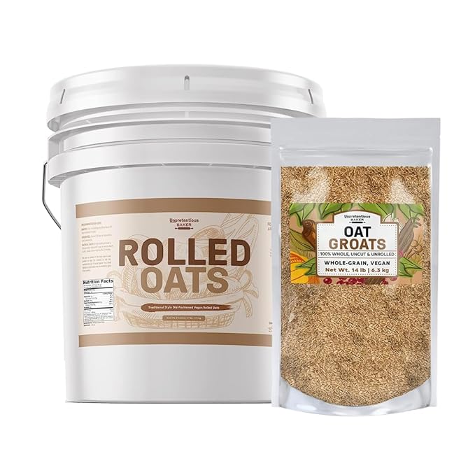 Unpretentious Oat Groats and Rolled Oats Bundle Various Sizes Variety of Oats Hearty Breakfasts