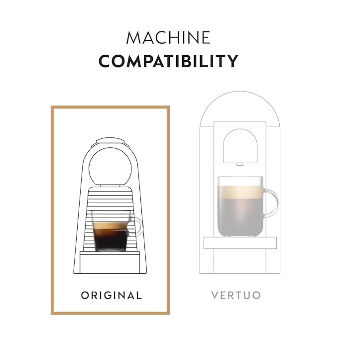 Nespresso Capsules Original Line Ispirazione Napoli Dark Roast Coffee Pods 50-Count Espresso Coffee Pods