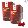 Jewel Coffee Specialty Coffee Pods - Bold As Love Blend 100% Arabica Coffee Intensity 12 Medium Roast Compatible with Original Nespresso Machines 100 Count (10 Boxes of 10 Espresso Capsules)