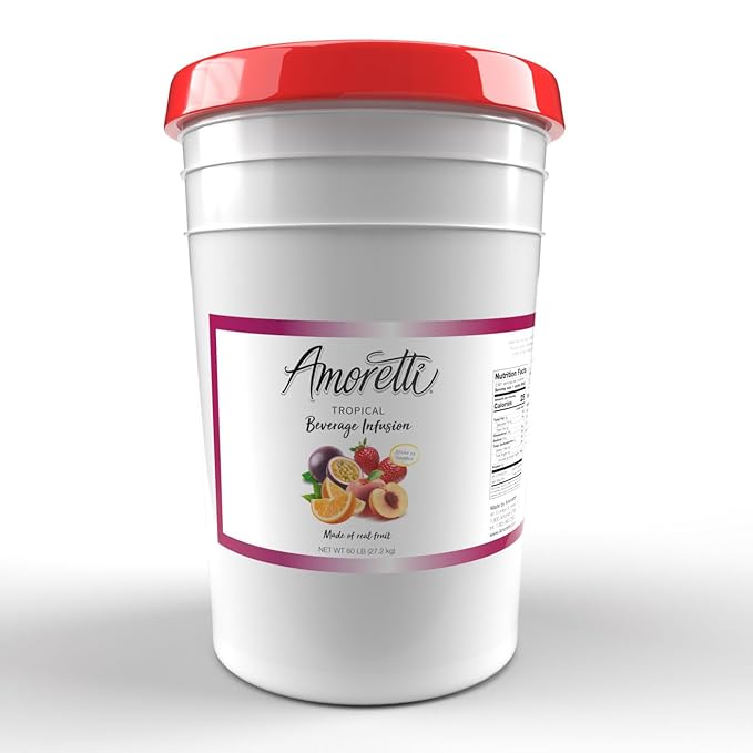 Amoretti - Tropical Beverage Infusion - Drink Mix &amp Water Enhancer with Pump for Flavoring Cocktails Waters Teas and other Beverages Preservative Free