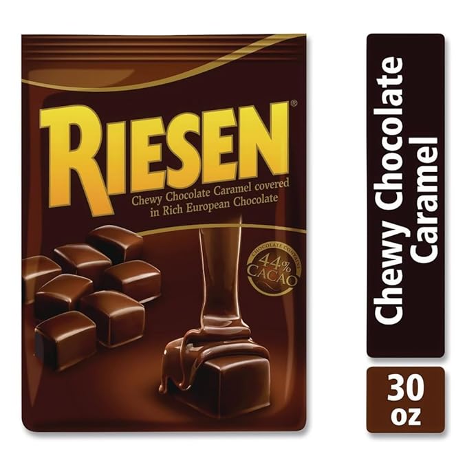 Riesen Chewy Chocolate Caramel Covered in Rich European Chocolate 30oz Bag